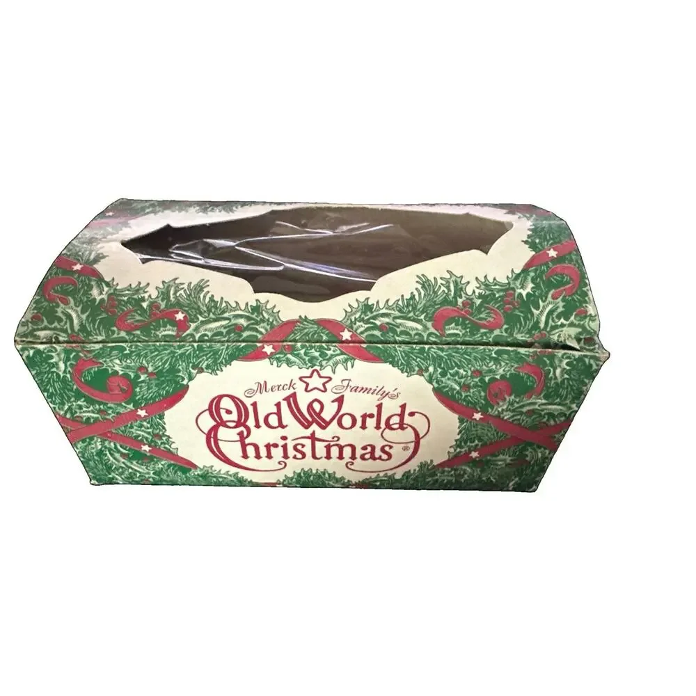 Old World Christmas Pheasant Cardinal Lot Ornament With Clip Vintage W Box